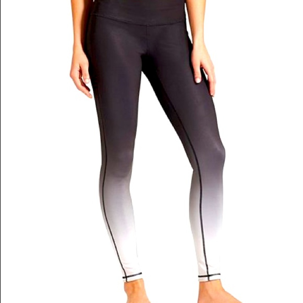Athlete Black Fade Ombré Chaturanga Leggings